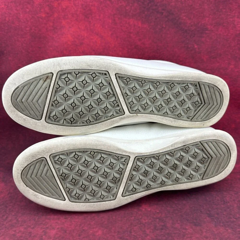 I LOVE COMFORT WOMEN'S WHITE SNEAKERS FOR WALK/NURSE LEATHER SIZE 8.5M